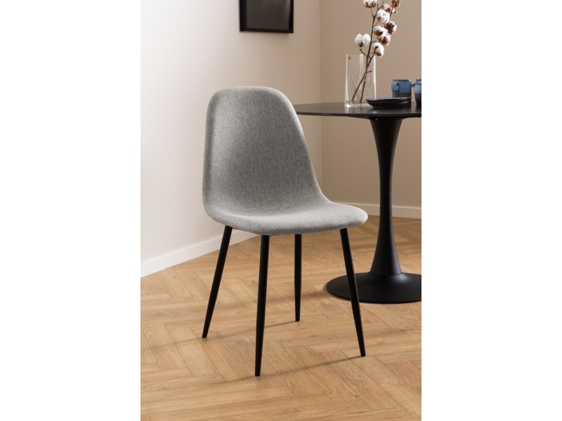 Krzesło Celia szare jasne/ czarne - ACTONA